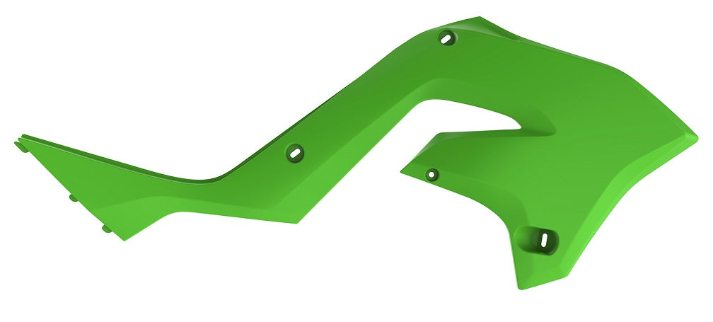 CONVOGLIATORI RADIATORI VERDE PER KIT RESTYLING KX - KXF '23 STYLE POLISPORT PER KAWASAKI KX 125 2003-2008