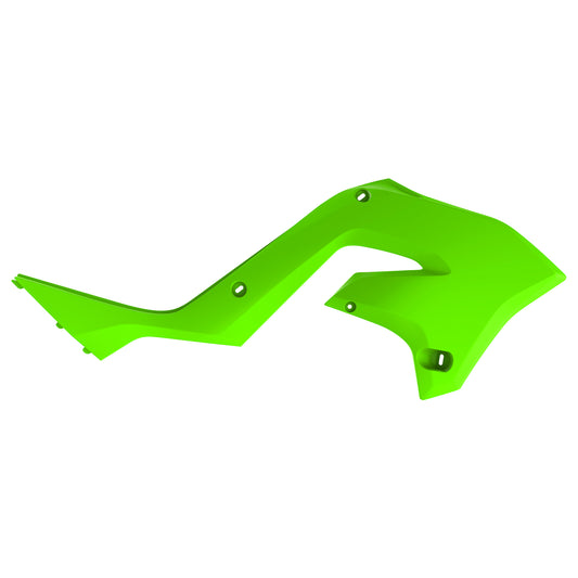 CONVOGLIATORI RADIATORI VERDE LIME PER KIT RESTYLING KX - KXF '23 STYLE POLISPORT PER KAWASAKI KX 250 2003-2008