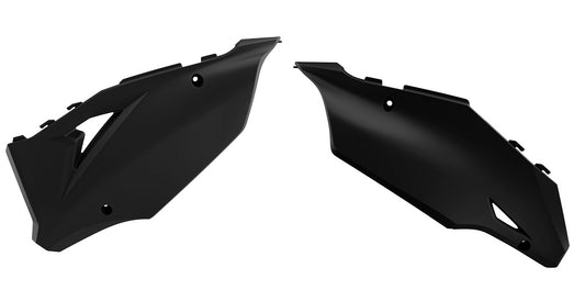 PORTANUMERI LATERALI NERO PER KIT RESTYLING KX - KXF '23 STYLE POLISPORT PER KAWASAKI KX 250 2003-2008