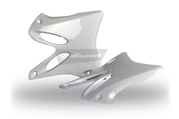 CONVOGLIATORI RADIATORE POLISPORT PER YAMAHA YZ 125 2002-2014 / BIANCO