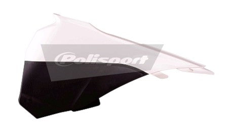 COPERCHIO LATERALE CASSA FILTRO POLISPORT PER KTM SX 85 2013-2017 / BIANCO/NERO