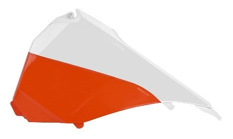 COPERCHI LATERALI CASSA FILTRO POLISPORT PER KTM SX-F 450 2013-2015 / ARANCIONE/BIANCO