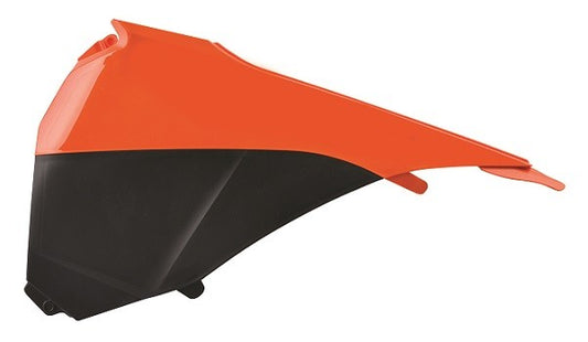 COPERCHI LATERALI CASSA FILTRO POLISPORT PER KTM SX-F 450 2013-2015 / ARANCIONE/NERO