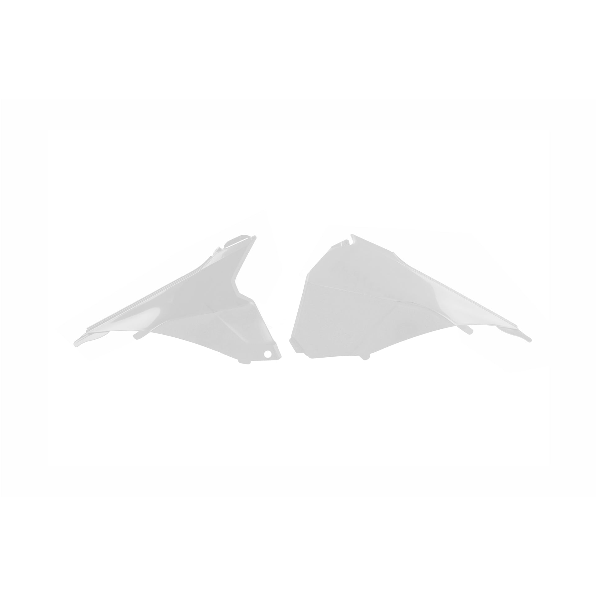 COPERCHI LATERALI CASSA FILTRO POLISPORT PER KTM EXC 500 2014-2016 / BIANCO