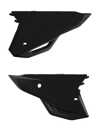 PORTANUMERI LATERALI CON PROTEZIONE CALORE POLISPORT PER HONDA CRF 250 RX 2022-2024 / NERO