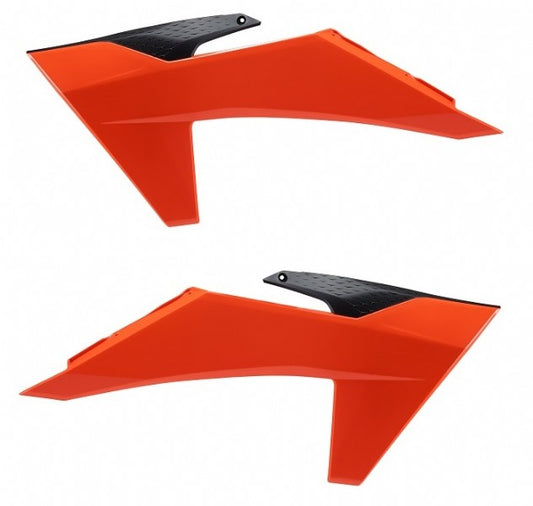 CONVOGLIATORI RADIATORE POLISPORT PER KTM SX-F 450 2023-2024 / ARANCIONE16/NERO