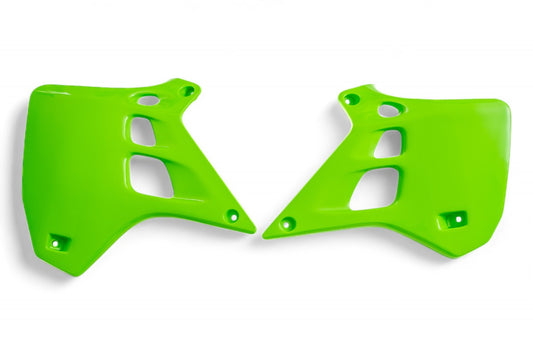 CONVOGLIATORI RADIATORE POLISPORT PER KAWASAKI KX 125 1990-1991 / VERDE