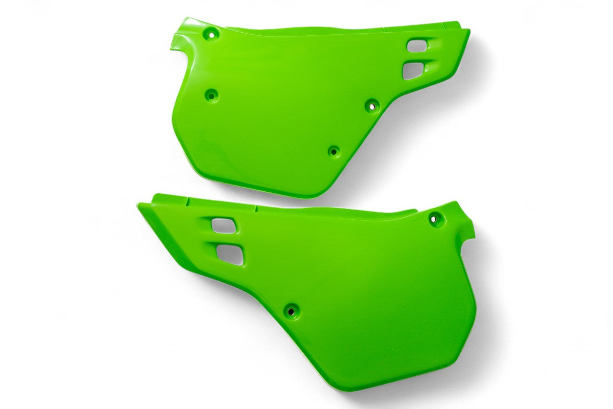 PORTANUMERI LATERALI POLISPORT PER KAWASAKI KX 250 1990-1991 / VERDE