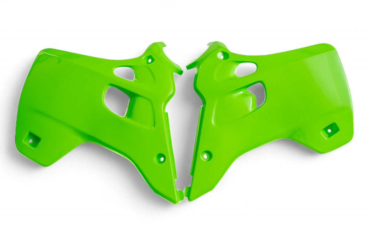 CONVOGLIATORI RADIATORE POLISPORT PER KAWASAKI KX 250 1992-1993 / VERDE