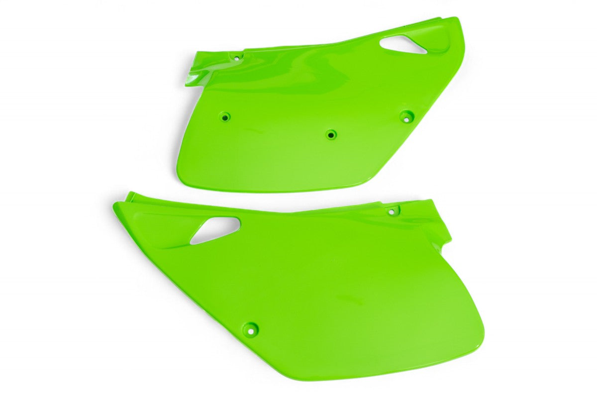PORTANUMERI LATERALI POLISPORT PER KAWASAKI KX 125 1992-1993 / VERDE