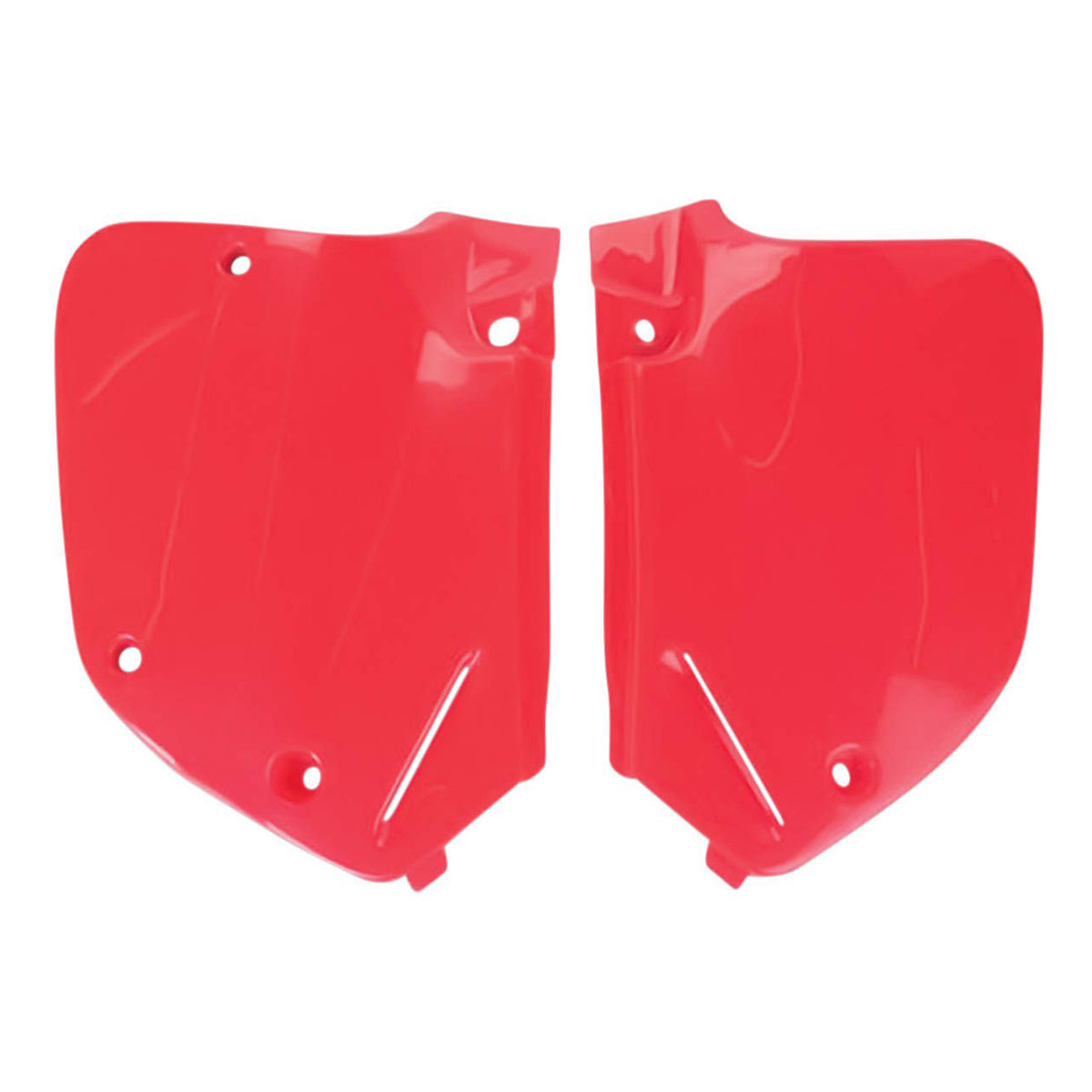 PORTANUMERI LATERALI POLISPORT PER HONDA CR 250 1992-1994 / ROSSO FLUO