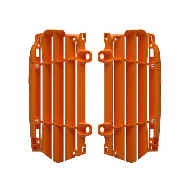 GRIGLIE RADIATORI POLISPORT PER KTM EXC 450 2024-2025 / ARANCIONE