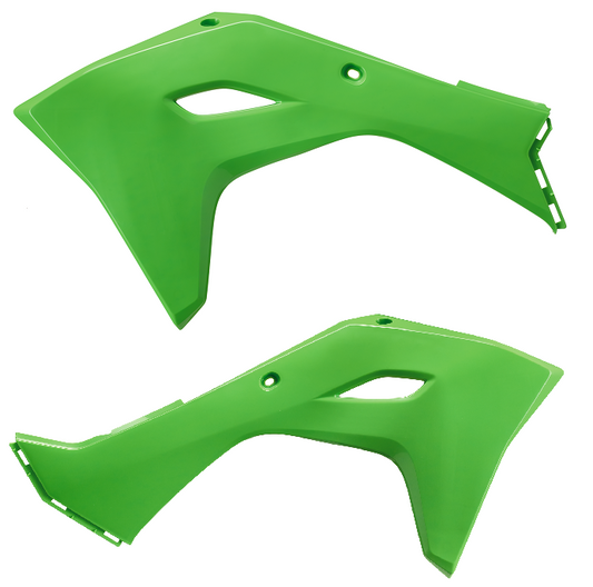 CONVOGLIATORI RADIATORE POLISPORT PER KAWASAKI KX 250 F 2025-2026 / VERDE05