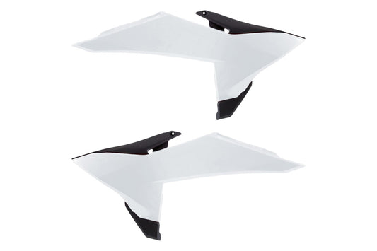 CONVOGLIATORI RADIATORE POLISPORT PER KTM EXC 450 2026-2026 / BIANCO20/NERO