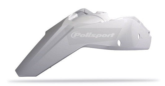PARAFANGO POSTERIORE CON PORTANUMERI LATERALI POLISPORT PER KTM EXC 250 2008-2011 / BIANCO