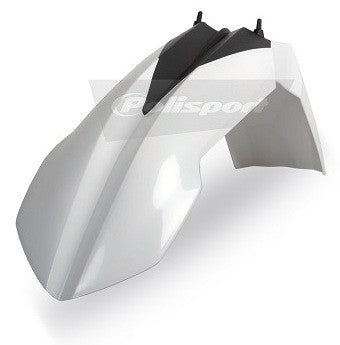PARAFANGO ANTERIORE POLISPORT PER KTM EXC 250 2008-2013 / BIANCO