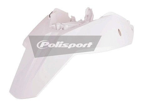 PARAFANGO POSTERIORE CON PORTANUMERI LATERALI POLISPORT PER KTM SX 65 2009-2015 / BIANCO
