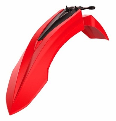 PARAFANGO ANTERIORE CON SUPPORTO DI RINFORZO POLISPORT PER BETA XTRAINER 300 2015-2019 / ROSSO