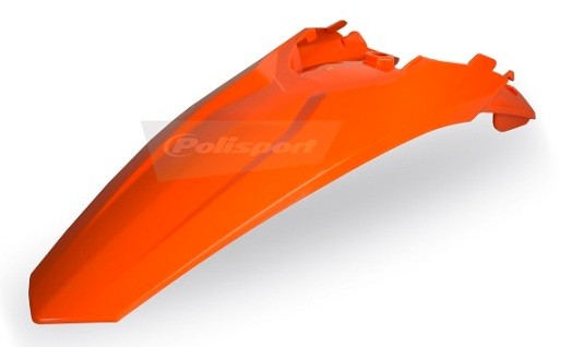 PARAFANGO POSTERIORE POLISPORT PER KTM EXC 250 2012-2016 / ARANCIONE