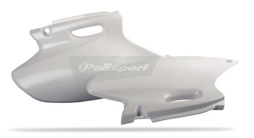 PORTANUMERI LATERALI POLISPORT PER YAMAHA WR 250 F 2001-2002 / BIANCO