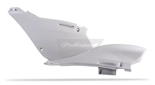 PORTANUMERI LATERALI POLISPORT PER KAWASAKI KX 125 1999-2002 / BIANCO