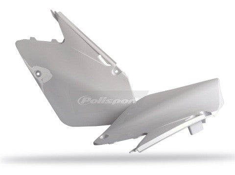 PORTANUMERI LATERALI POLISPORT PER SUZUKI RM 125 2001-2012 / BIANCO