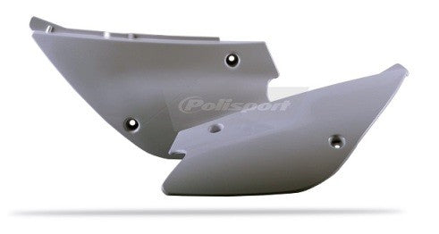PORTANUMERI LATERALI POLISPORT PER KAWASAKI KX 85 2001-2013 / BIANCO