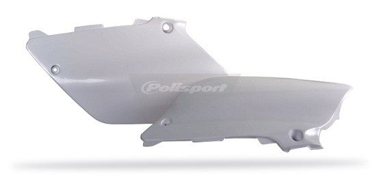 PORTANUMERI LATERALI POLISPORT PER YAMAHA YZ 125 2002-2014 / BIANCO