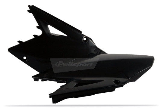 PORTANUMERI LATERALI CON PROTEZIONE CALORE POLISPORT PER SUZUKI RMZ 450 2008-2017 / NERO