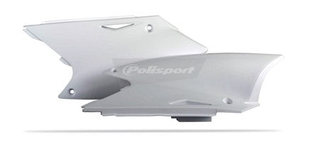 PORTANUMERI LATERALI POLISPORT PER KAWASAKI KX 250 F 2004-2005 / BIANCO