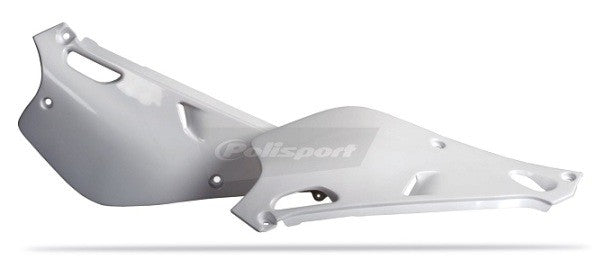 PORTANUMERI LATERALI POLISPORT PER YAMAHA YZ 80 1993-2001 / BIANCO
