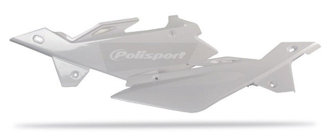 PORTANUMERI LATERALI POLISPORT PER HUSQVARNA TC 450 2006-2007 / BIANCO