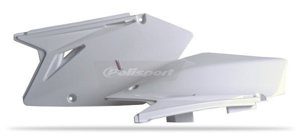 PORTANUMERI LATERALI POLISPORT PER SUZUKI RMZ 450 2007-2007 / BIANCO