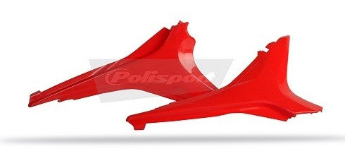 COPERCHI LATERALI CASSA FILTRO POLISPORT PER HONDA CRF 450 R 2009-2012 / ROSSO CR04