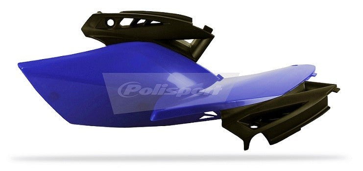 PORTANUMERI LATERALI CON PROTEZIONE CALORE POLISPORT PER YAMAHA YZ 250 F 2010-2013 / BLU YAM98