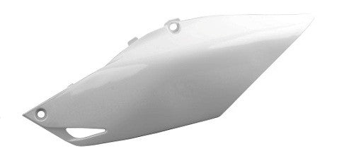 PORTANUMERI LATERALI CON PROTEZIONE CALORE POLISPORT PER HONDA CRF 450 R 2013-2016 / BIANCO