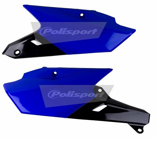 PORTANUMERI LATERALI POLISPORT PER YAMAHA YZ 250 F 2014-2018 / BLU YAM98/NERO