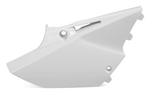 PORTANUMERI LATERALI CON PROTEZIONE CALORE POLISPORT PER YAMAHA YZ 250 2015-2021 / BIANCO
