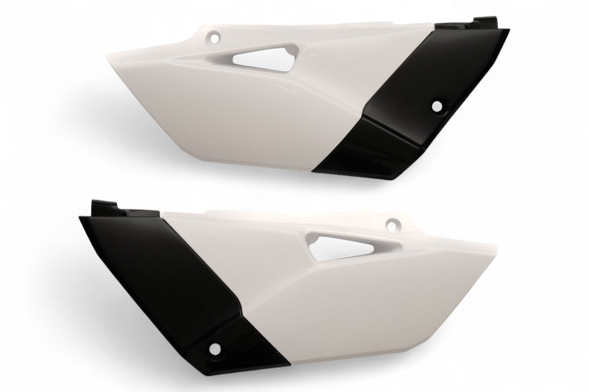 PORTANUMERI LATERALI POLISPORT PER YAMAHA YZ 85 2015-2021 / BIANCO/NERO