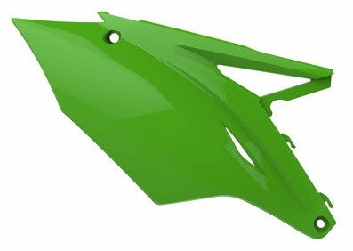 PORTANUMERI LATERALI CON PROTEZIONE CALORE POLISPORT PER KAWASAKI KX 450 F 2016-2018 / VERDE05
