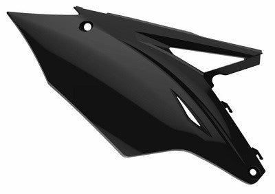 PORTANUMERI LATERALI CON PROTEZIONE CALORE POLISPORT PER KAWASAKI KX 450 F 2016-2018 / NERO