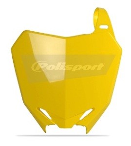 TABELLA PORTANUMERO POLISPORT PER SUZUKI RMZ 450 2008-2017 / GIALLO RM01