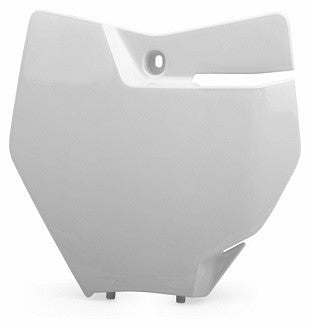 TABELLA PORTANUMERO POLISPORT PER KTM SX 125 2016-2018 / BIANCO