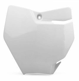 TABELLA PORTANUMERO POLISPORT PER KTM SX 65 2016-2023 / BIANCO