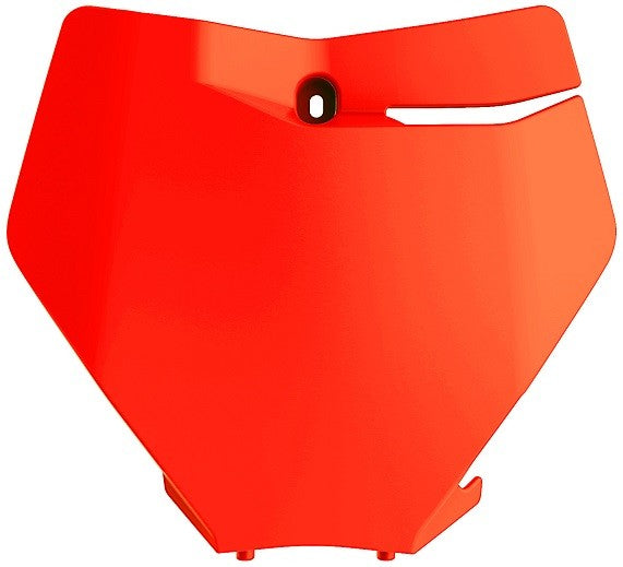 TABELLA PORTANUMERO POLISPORT PER KTM SX-F 350 2019-2022 / ARANCIONE FLUO
