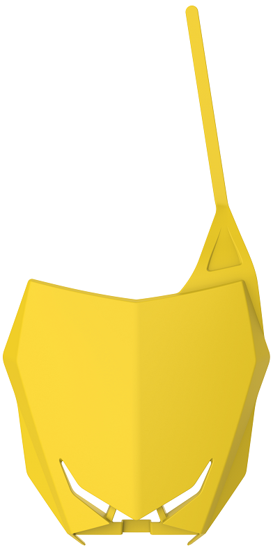 TABELLA PORTANUMERO GIALLO RM01 PER KIT RESTYLING POLISPORT PER SUZUKI RM 125 2001-2012 / RM
