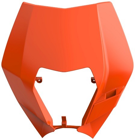 MASCHERINA PORTAFARO POLISPORT PER KTM EXC 125 2008-2013 / ARANCIONE
