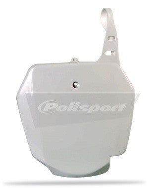 TABELLA PORTANUMERO POLISPORT PER SUZUKI RM 85 2002-2018 / BIANCO