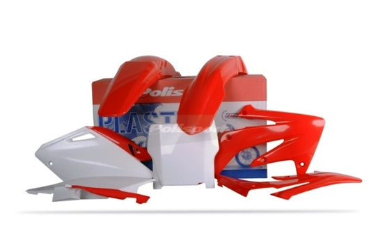 KIT PLASTICHE completo Polisport per Honda CRF 250 R 2004-2005 / Rosso cr04/Bianco