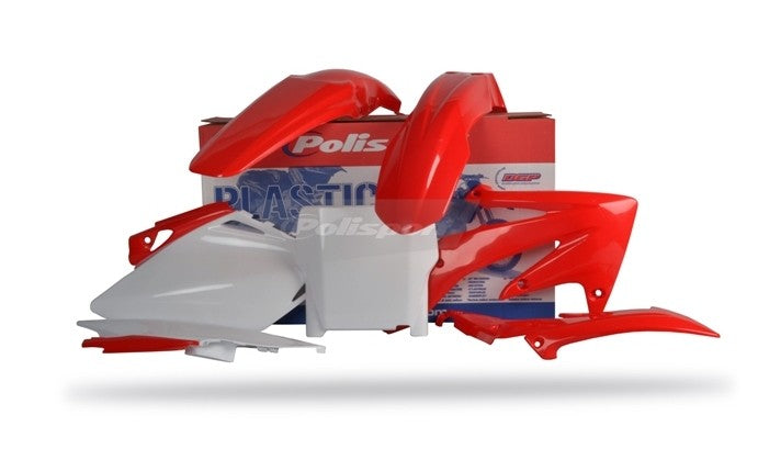 KIT PLASTICHE completo Polisport per Honda CRF 450 R 2007-2007 / Rosso cr04/Bianco